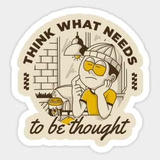 overthinking Sticker